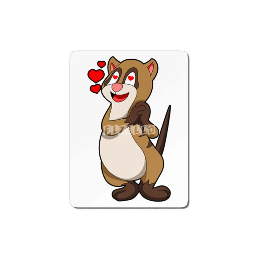 Meerkat with Hearts MDF Tablo