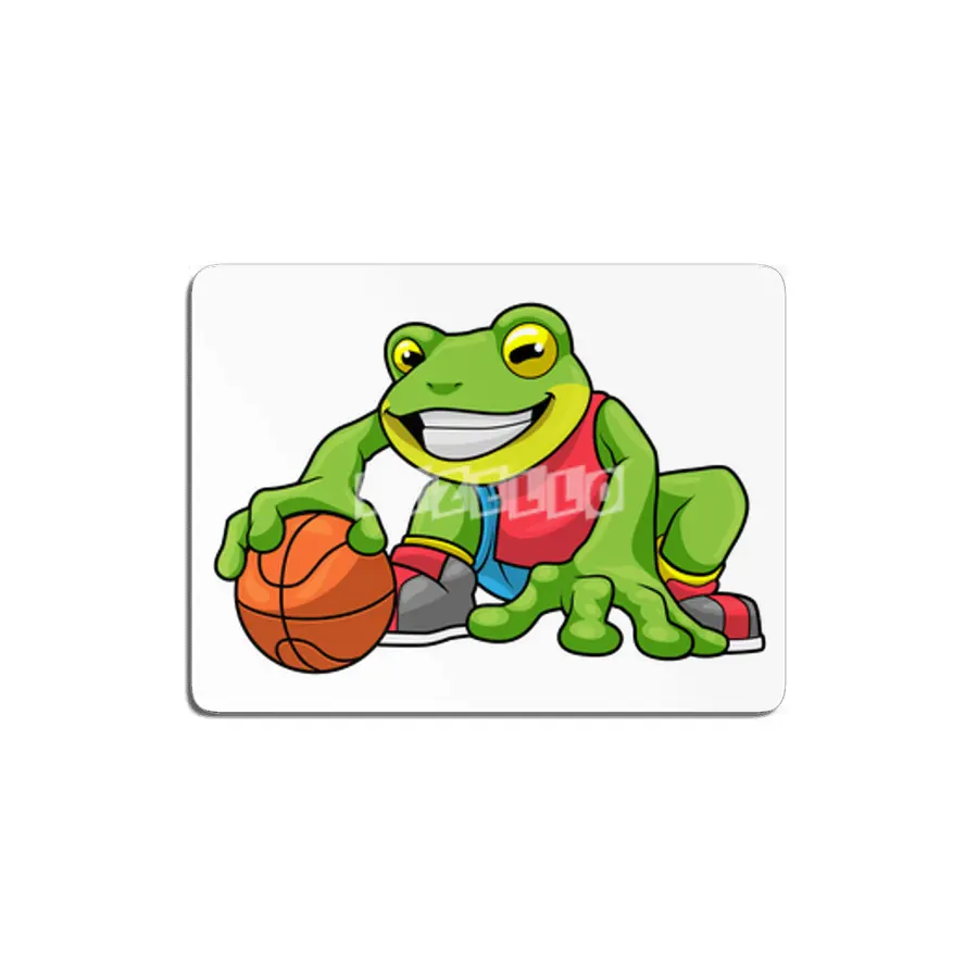 Frog at Sports with Basketball MDF Tablo