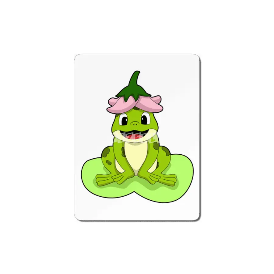 Frog on Leaf MDF Tablo