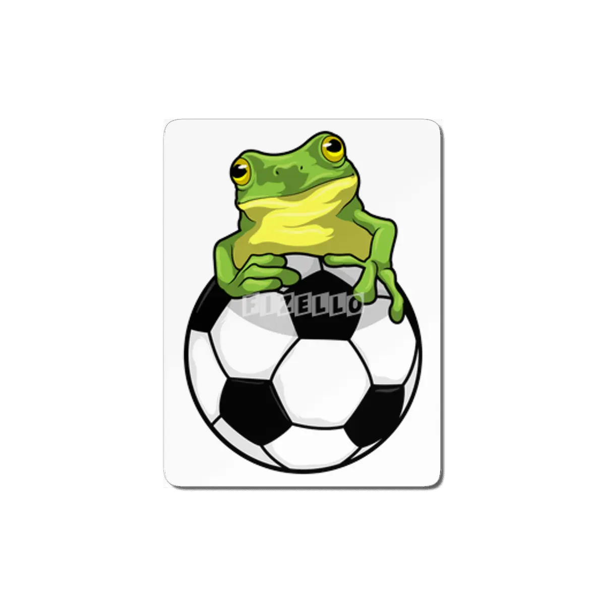 Frog with Soccer ball MDF Tablo