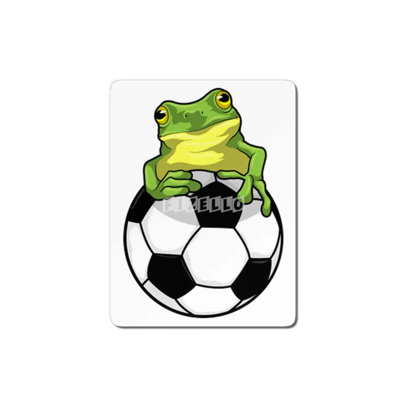 Frog with Soccer ball MDF Tablo