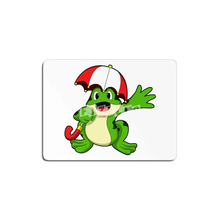 Frog with Umbrella MDF Tablo