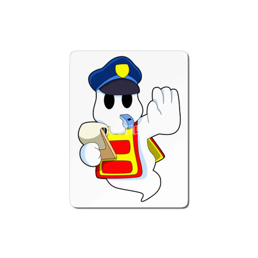 Ghost as Police officer with Whistle MDF Tablo