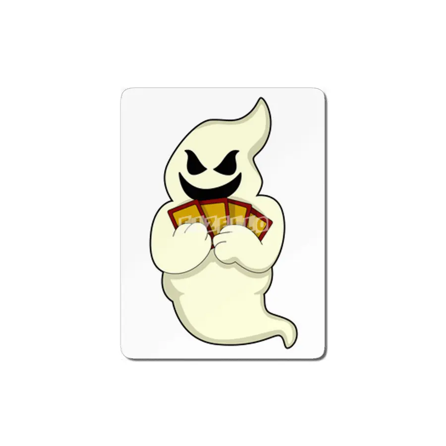 Ghost at Poker with Poker cards MDF Tablo