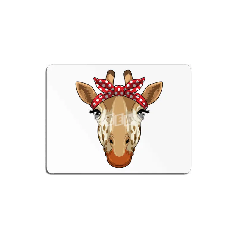 Giraffe with Bandana MDF Tablo
