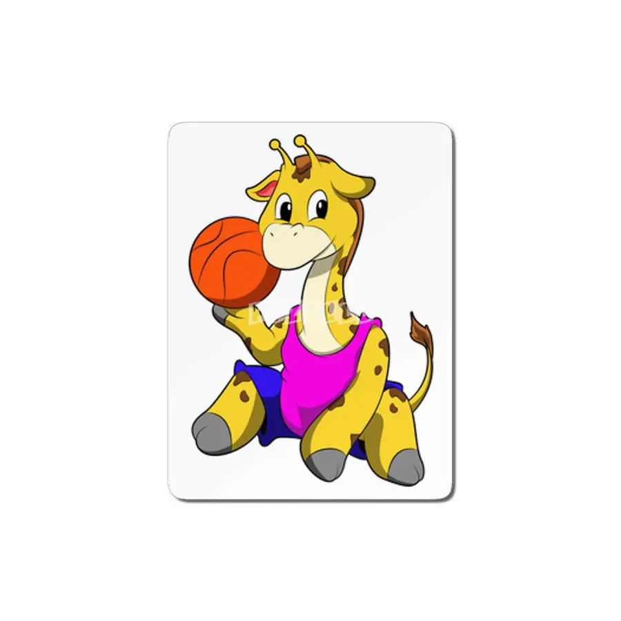 Giraffe with Basketball MDF Tablo