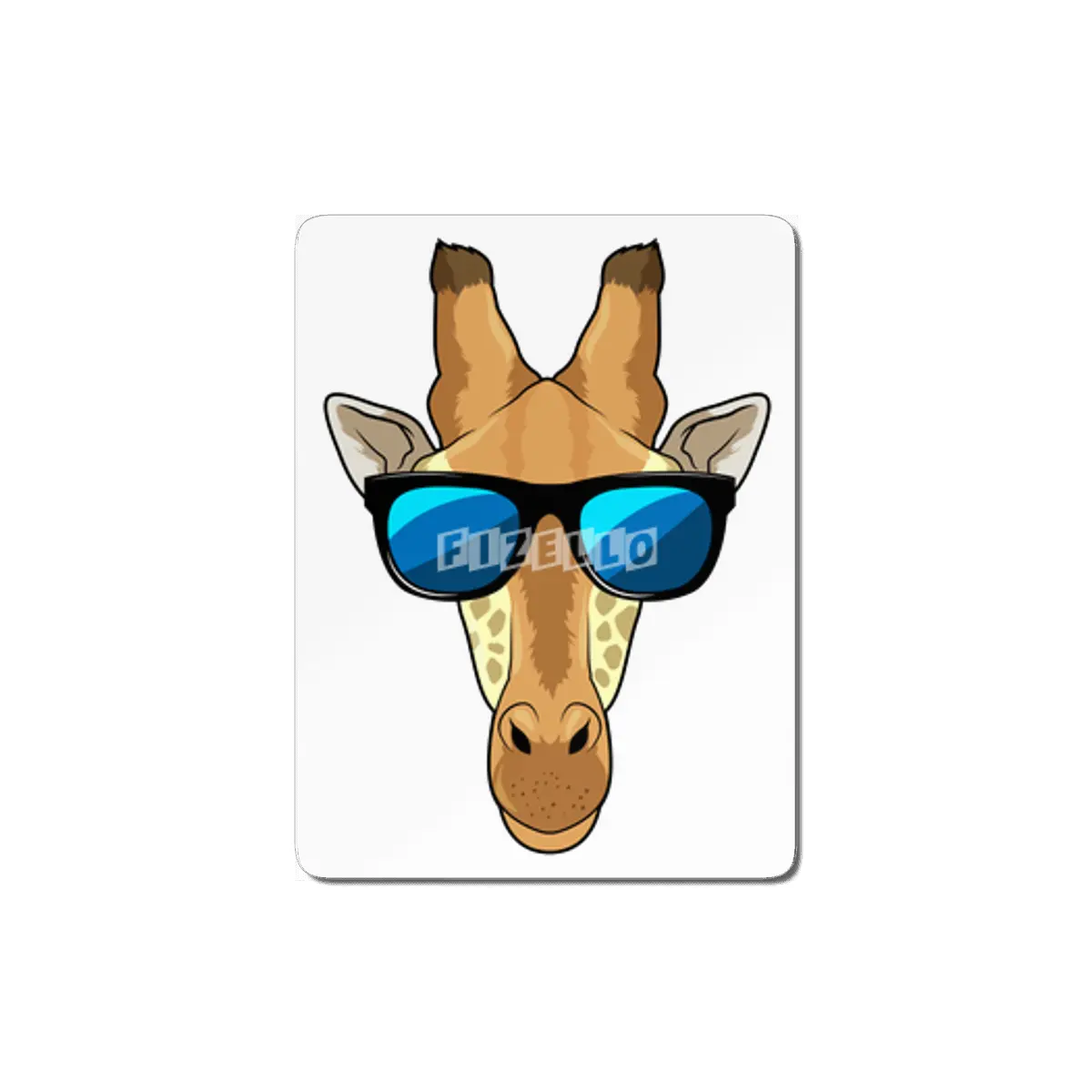 Giraffe with Sunglasses MDF Tablo