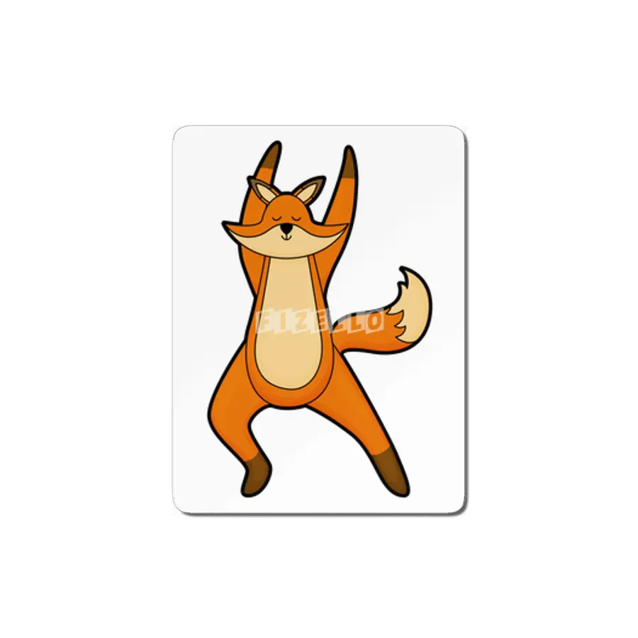 Fox at Yoga Stretching exercise MDF Tablo