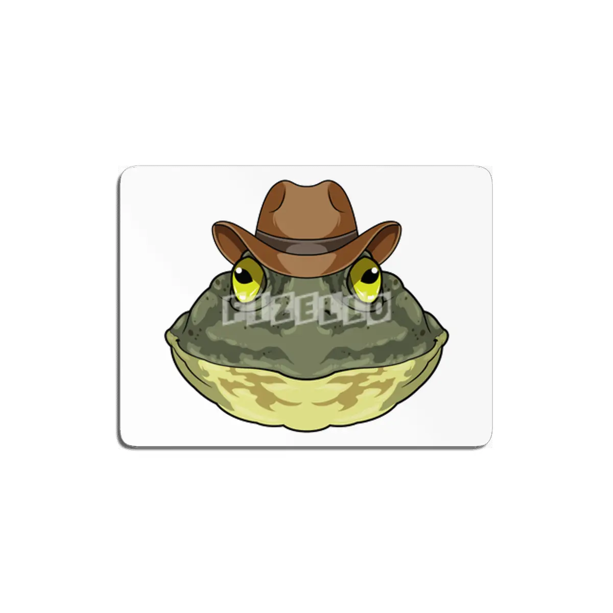 Frog as Cowboy with Hat MDF Tablo