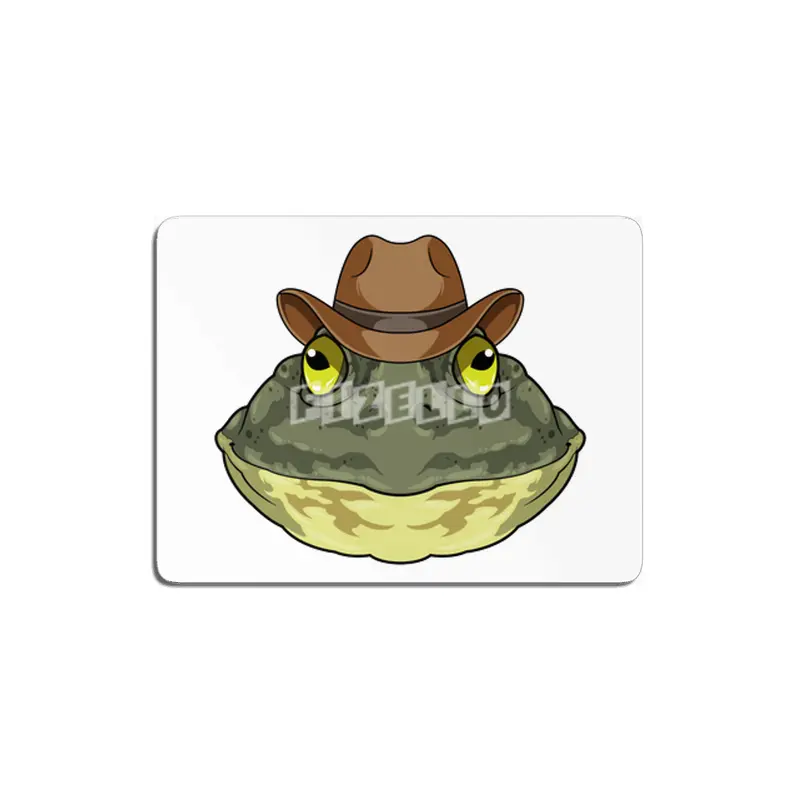 Frog as Cowboy with Hat MDF Tablo