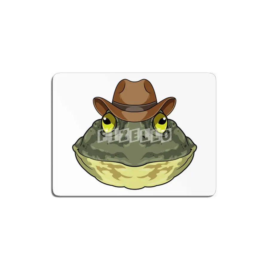 Frog as Cowboy with Hat MDF Tablo