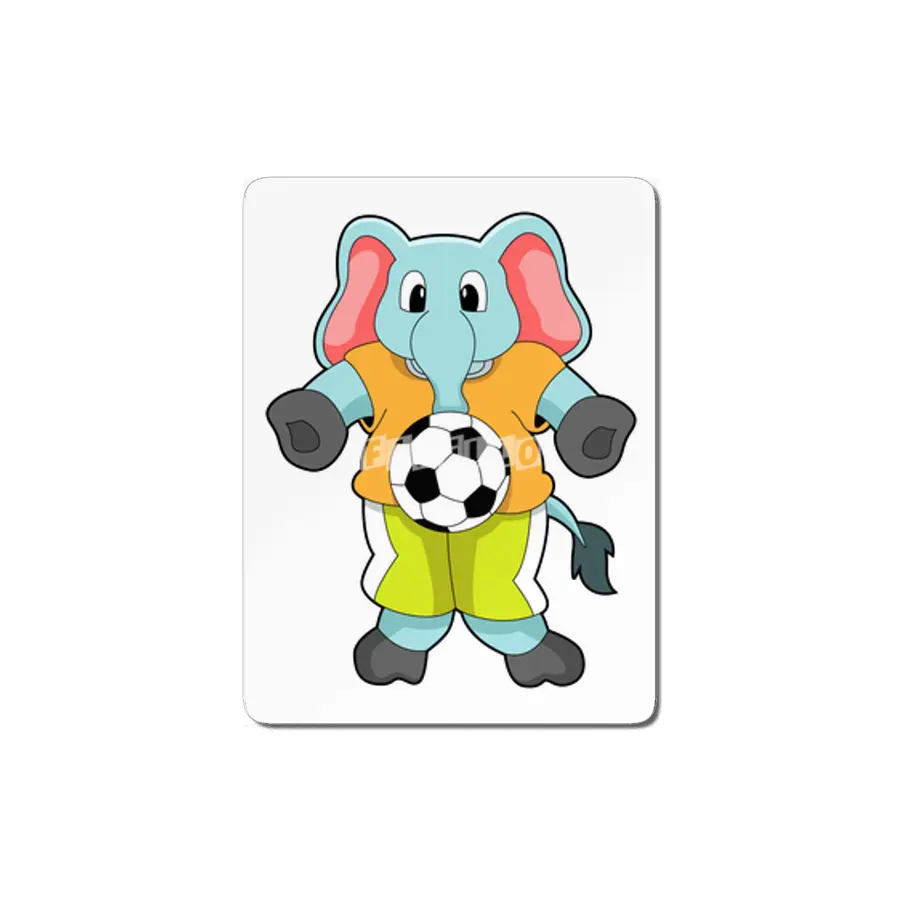 Elephant at Soccer Sports MDF Tablo