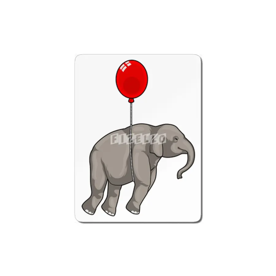 Elephant with Balloon MDF Tablo