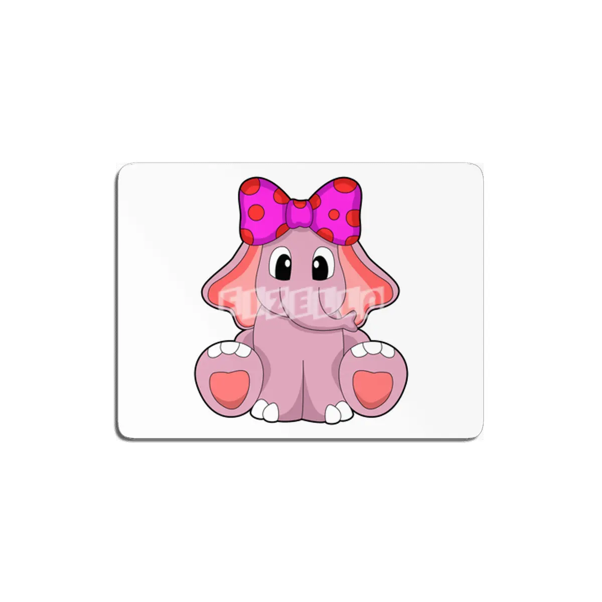 Elephant with Ribbon MDF Tablo