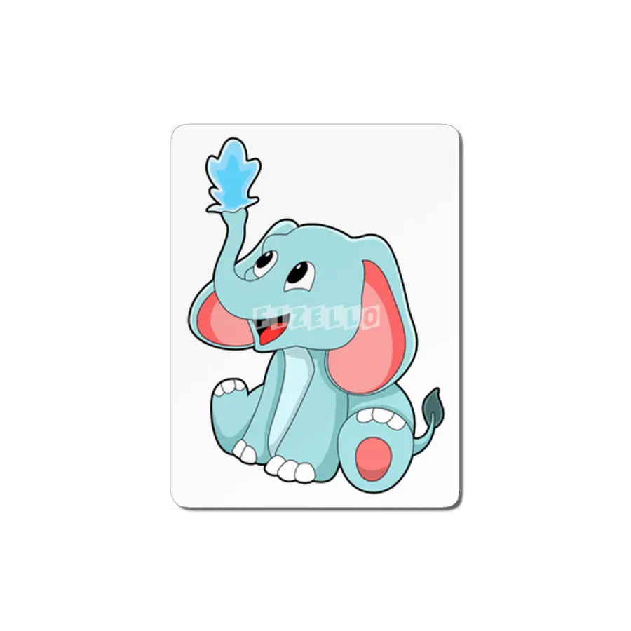 Elephant with Water MDF Tablo