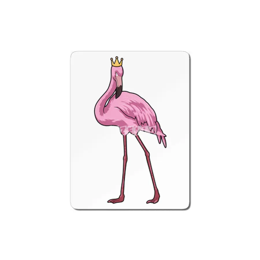 Flamingo with Crown MDF Tablo
