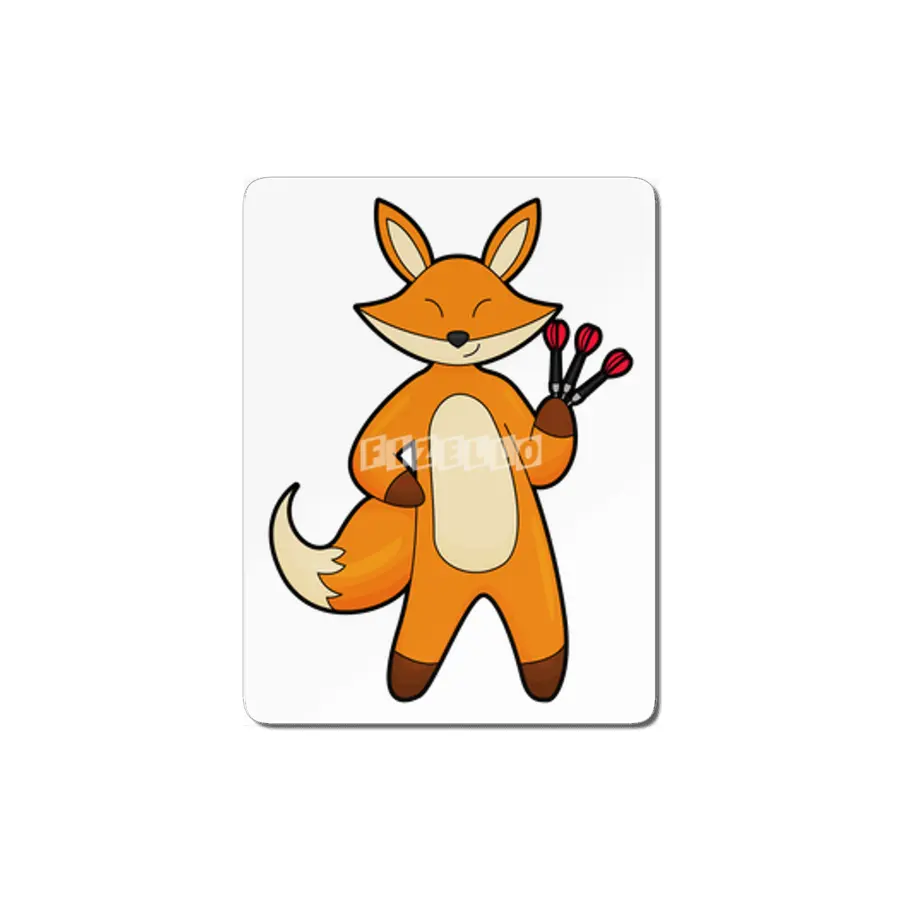 Fox as Dart player with Darts MDF Tablo