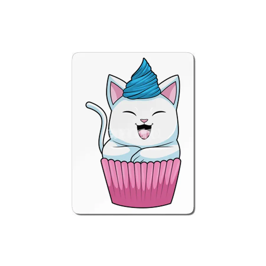 Cat Eating Muffin MDF Tablo
