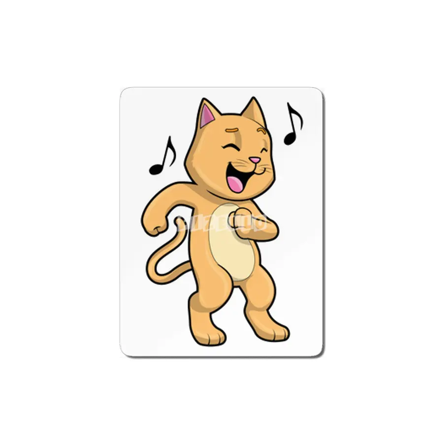 Cat Music Dance MDF Tablo