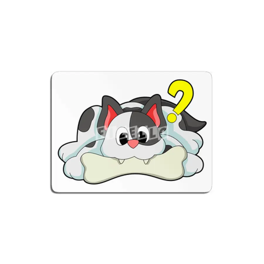 Cat with Bone MDF Tablo