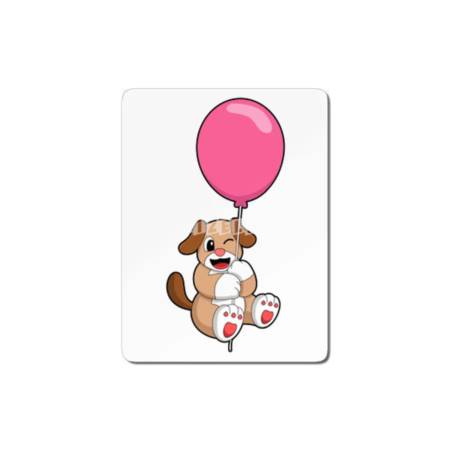Dog with Balloon MDF Tablo
