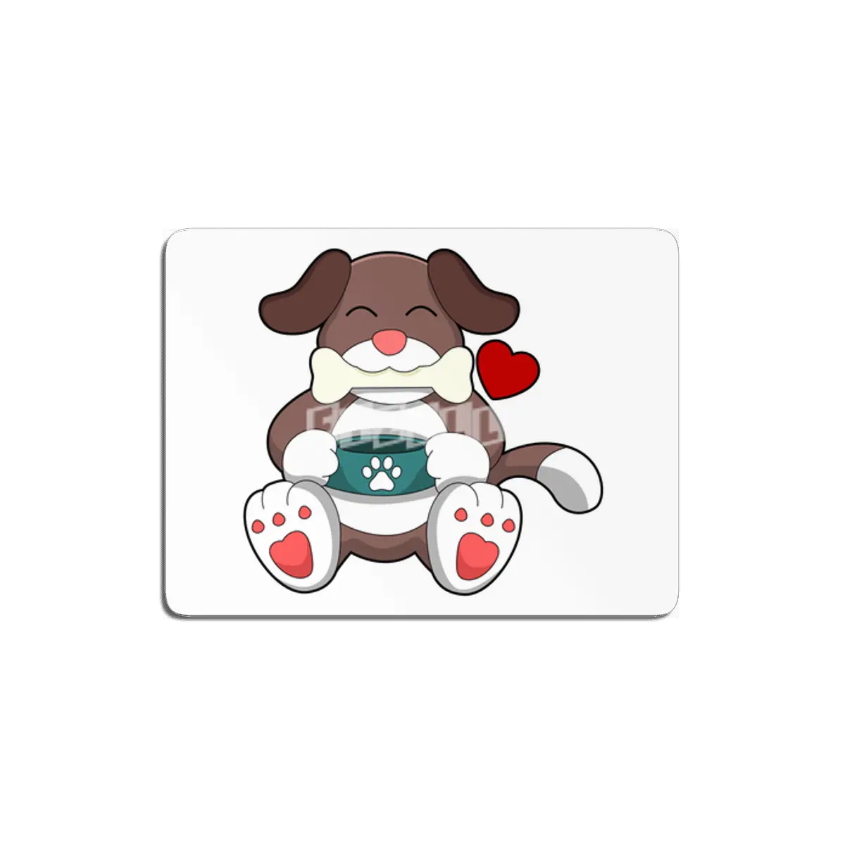 Dog with Bone MDF Tablo