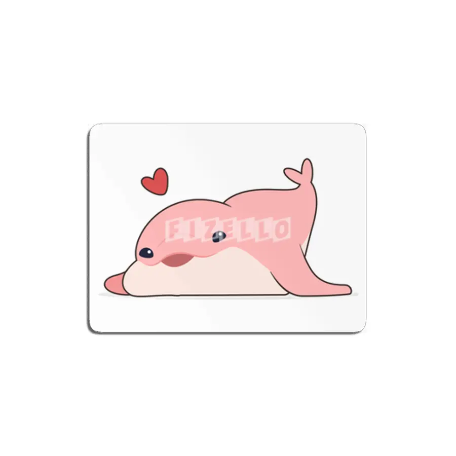 Dolphin Love with Heart MDF Tablo