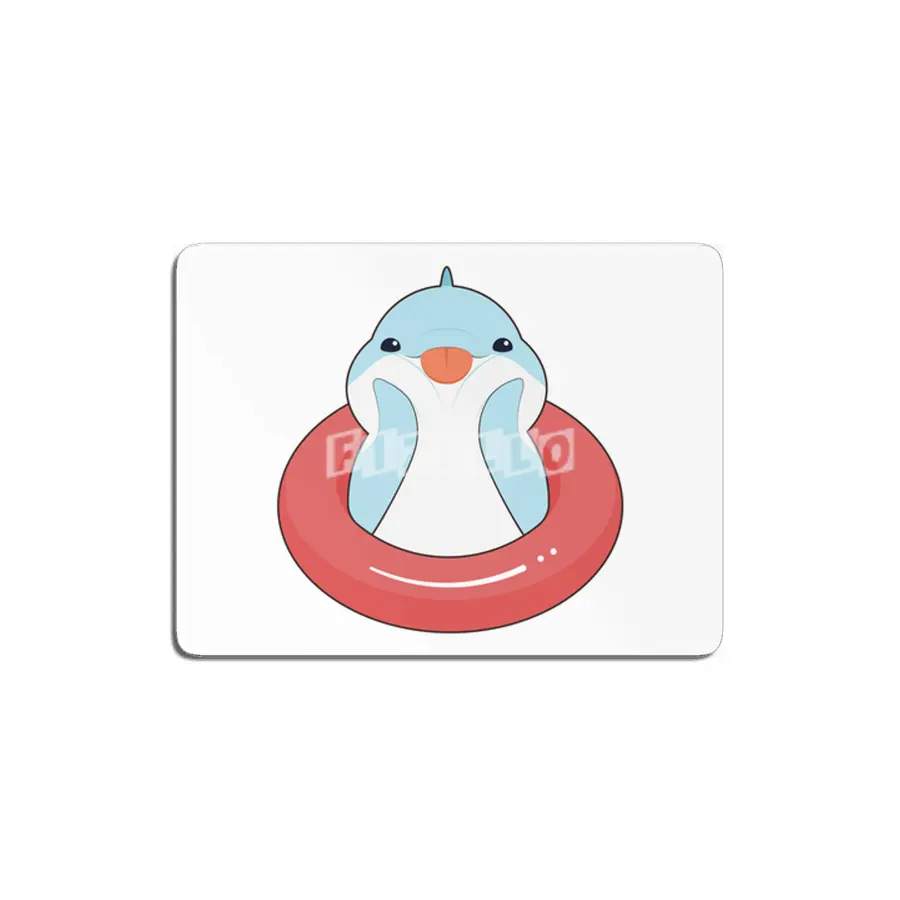 Dolphin with Swim ring MDF Tablo