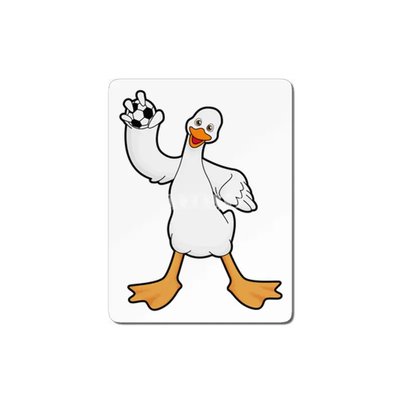 Duck as Handball player with Handball MDF Tablo