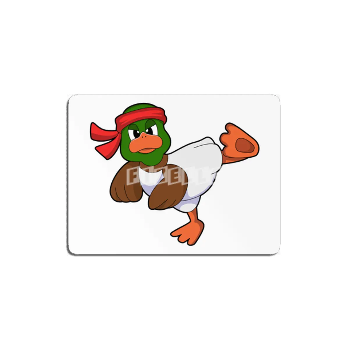Duck at Martial arts Karate MDF Tablo