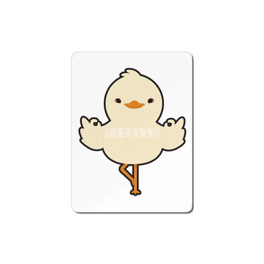 Duck at Yoga Stretching exercises in standing MDF Tablo