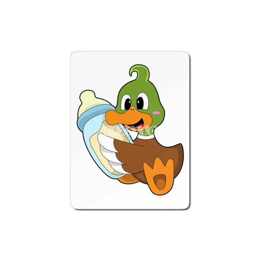 Duck with Bottle of Milk MDF Tablo