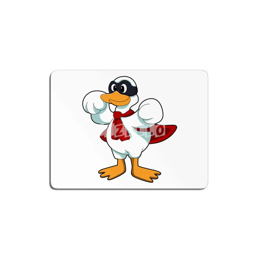 Duck with Cape & Mask MDF Tablo