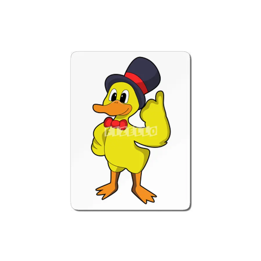 Duck with Hat MDF Tablo