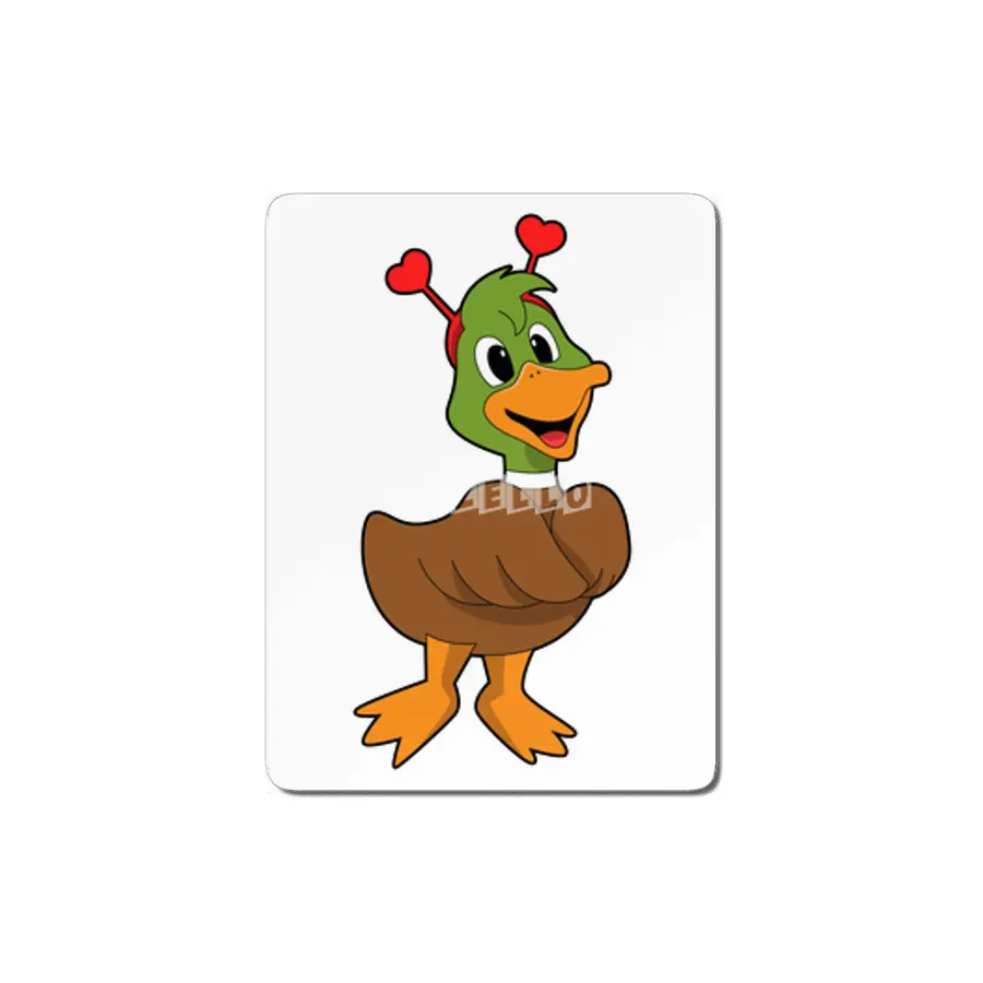 Duck with Heart Headband MDF Tablo