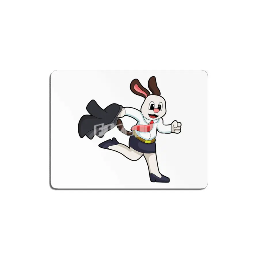 Dog as Secretary with Skirt MDF Tablo