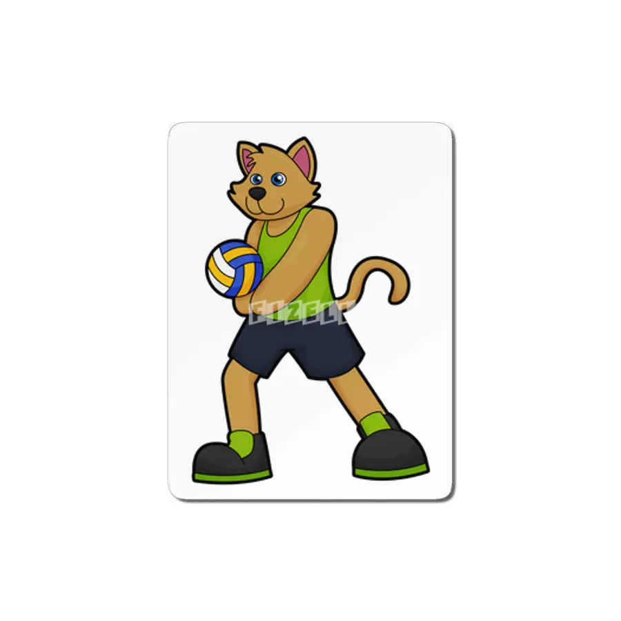 Dog as Volleyball player with Volleyball MDF Tablo