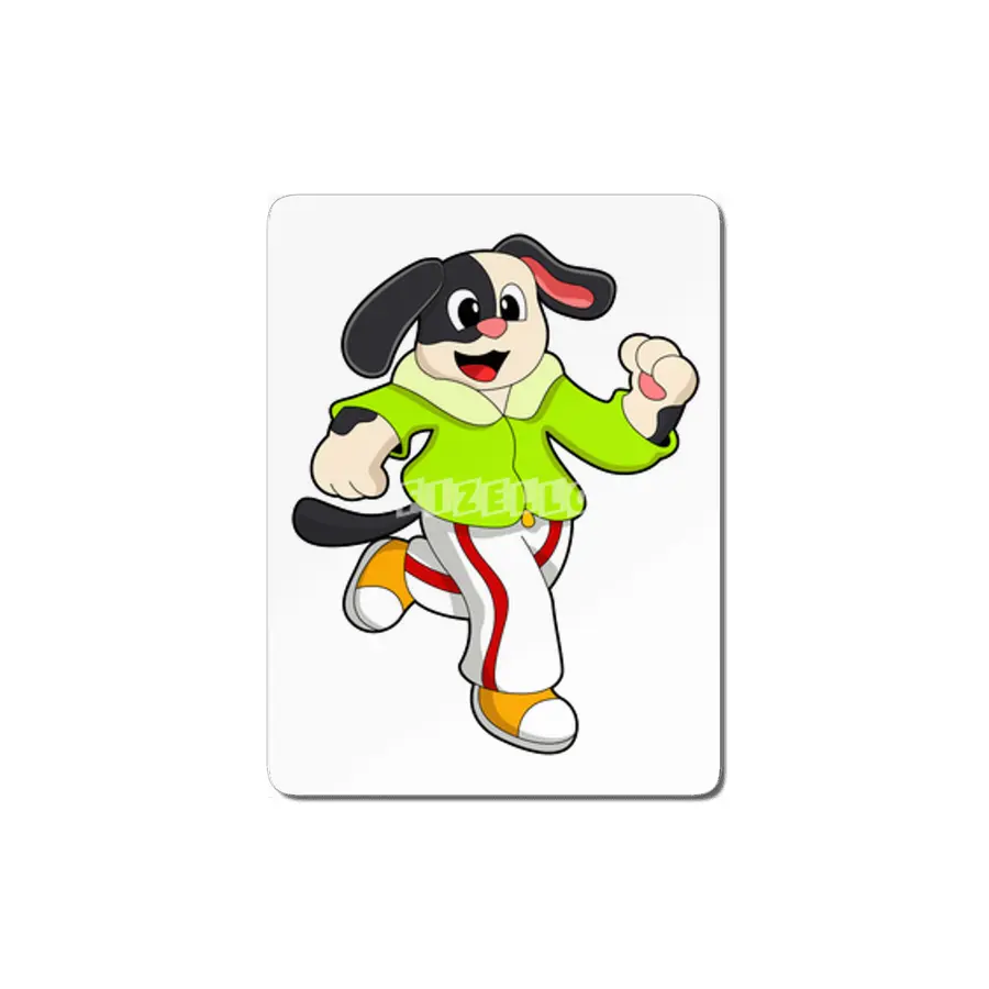 Dog at Running MDF Tablo