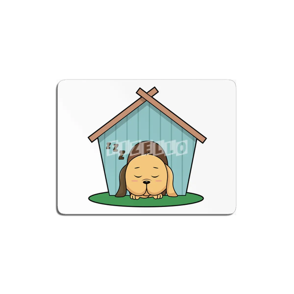 Dog in Dog house MDF Tablo