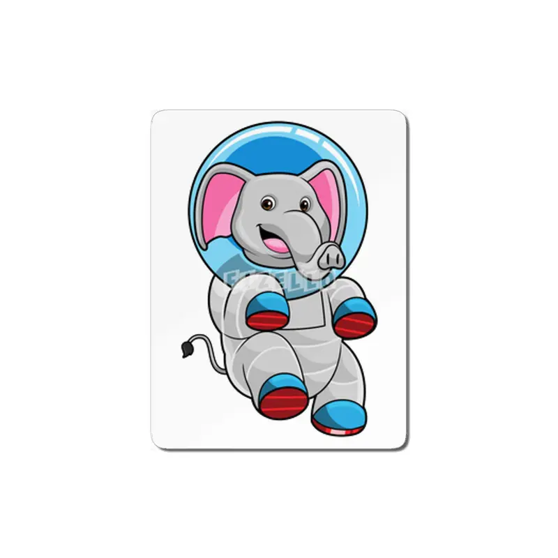 Elephant as Astronaut in Glass sphere MDF Tablo