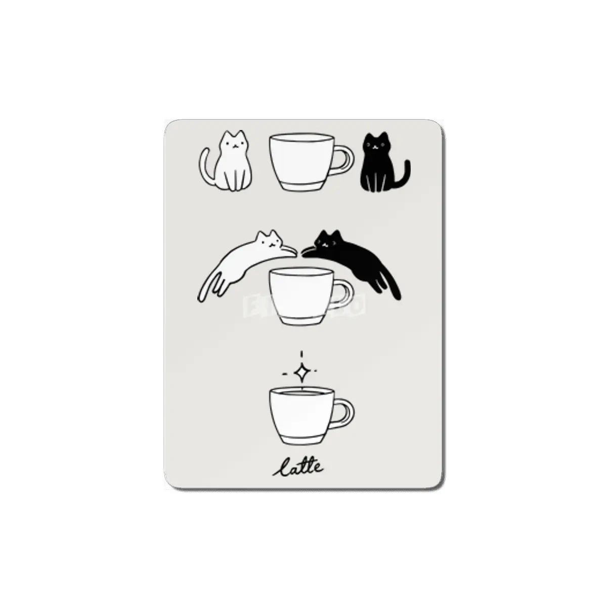 Coffee Catte MDF Tablo