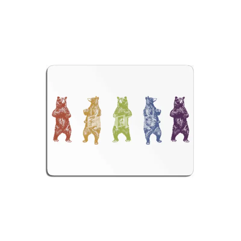 Dancing Rainbow Bears MDF Tablo
