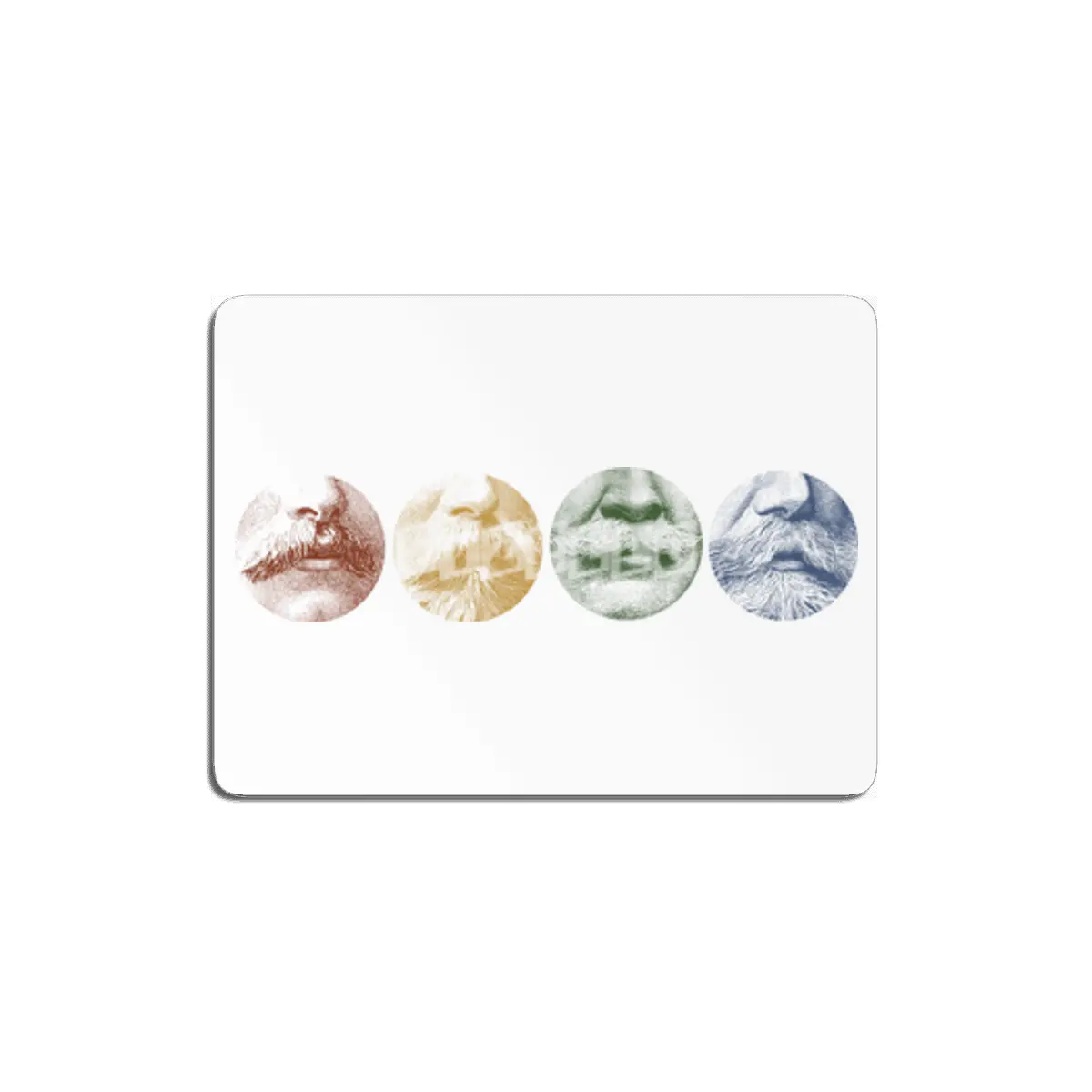 Mustache Rainbow MDF Tablo