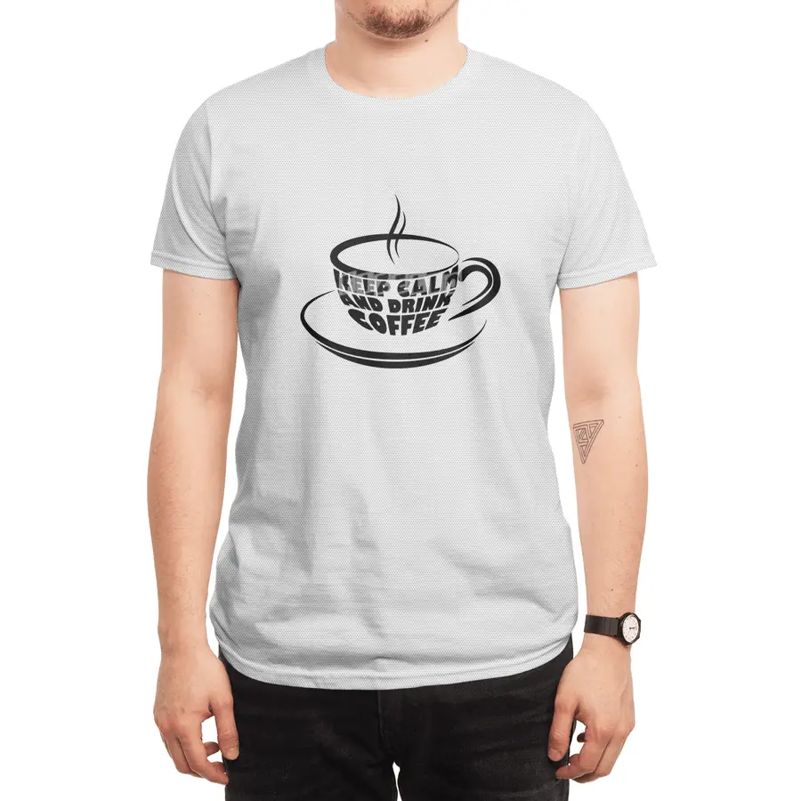 Keep calm and drink coffee! Spor T-Shirt