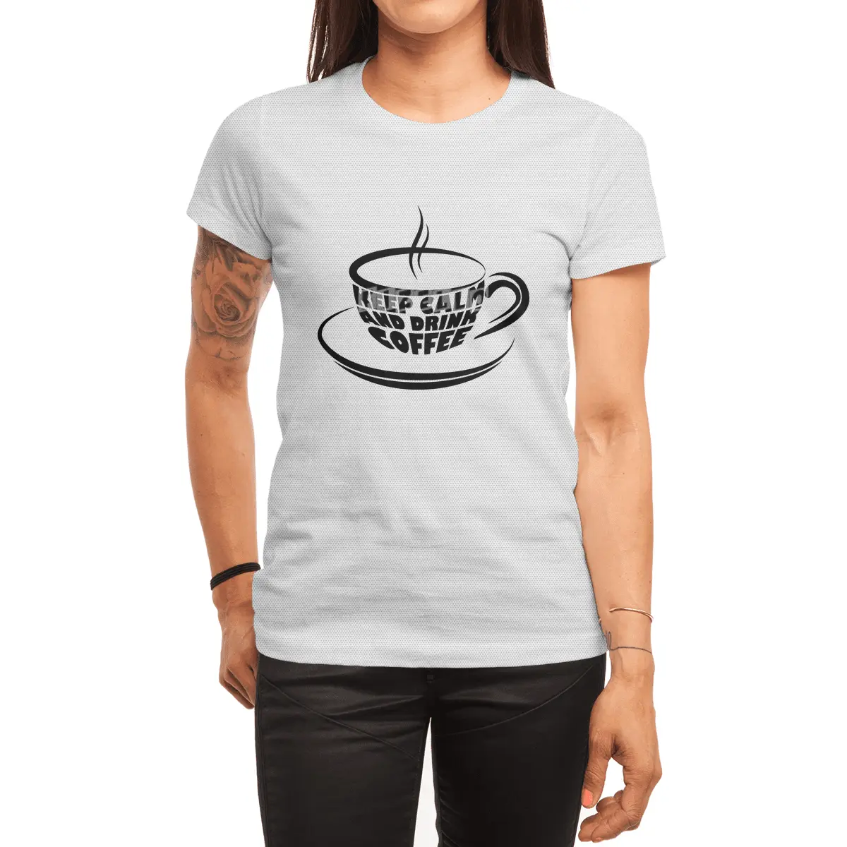 Keep calm and drink coffee! Spor T-Shirt