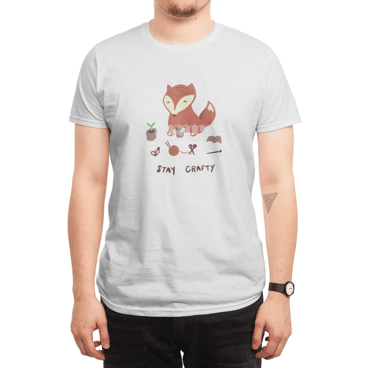 Crafty as a Fox Spor T-Shirt