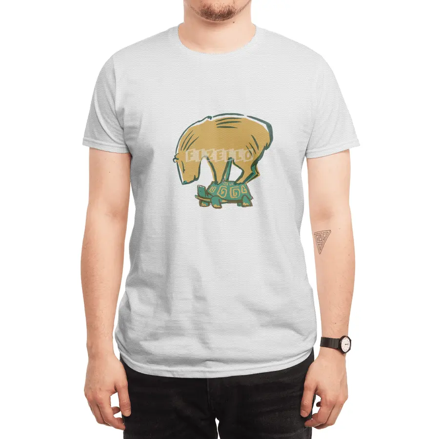 Capybara on a Tortoise Spor T-Shirt