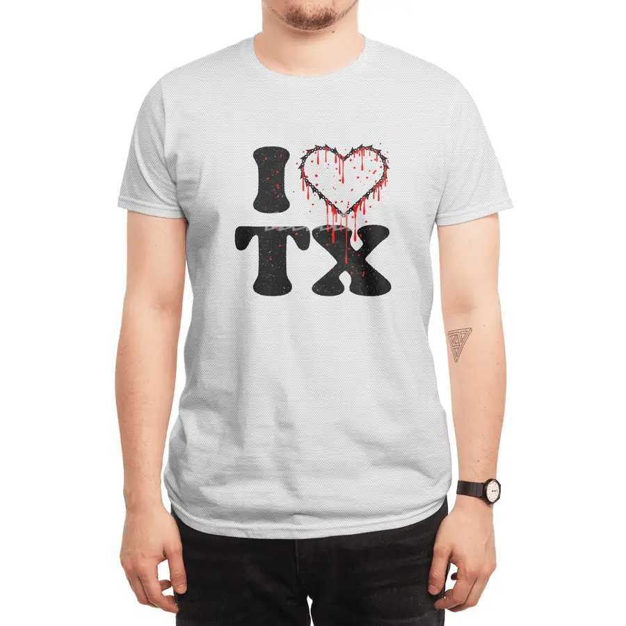 I love tx chainsaw heart Spor T-Shirt