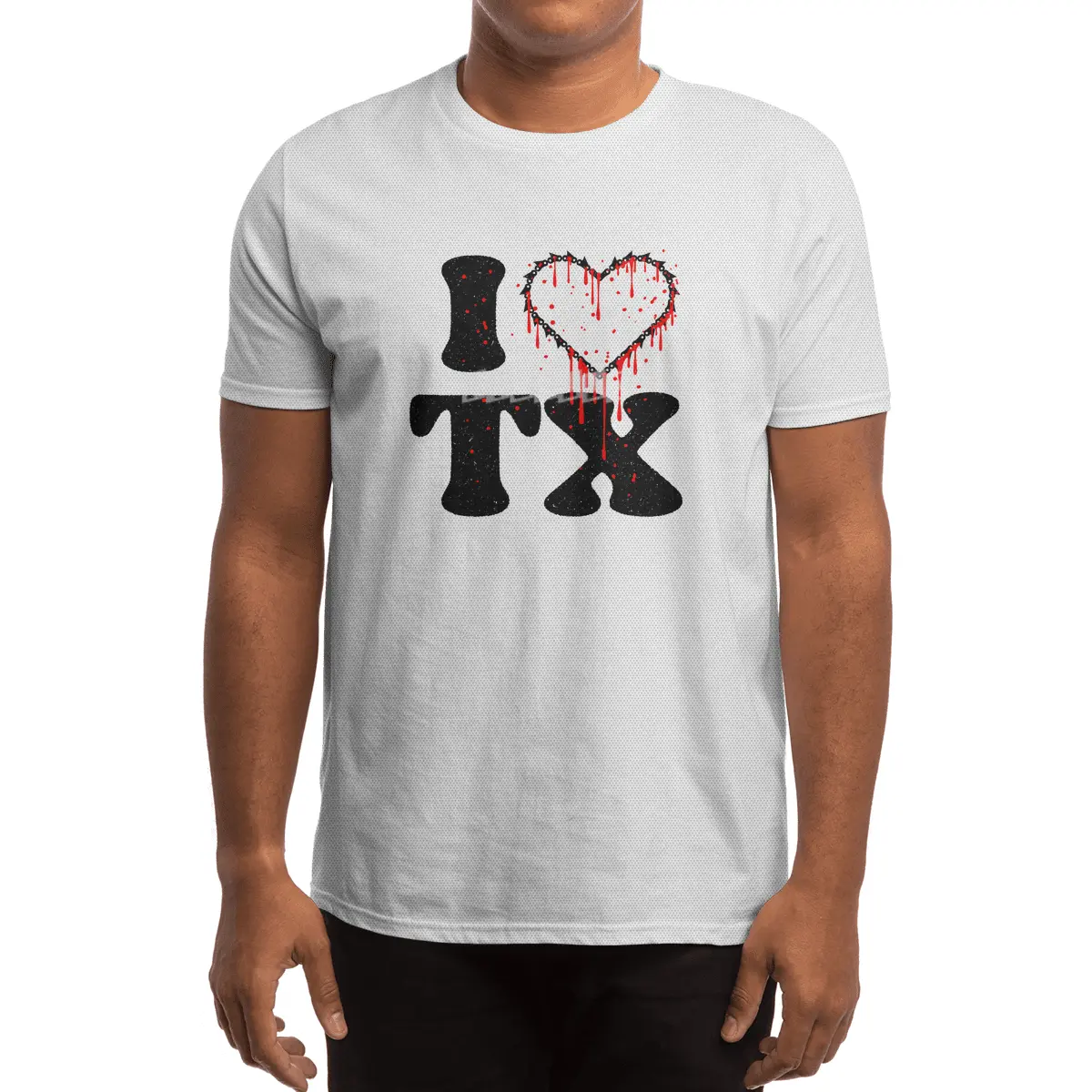 I love tx chainsaw heart Spor T-Shirt