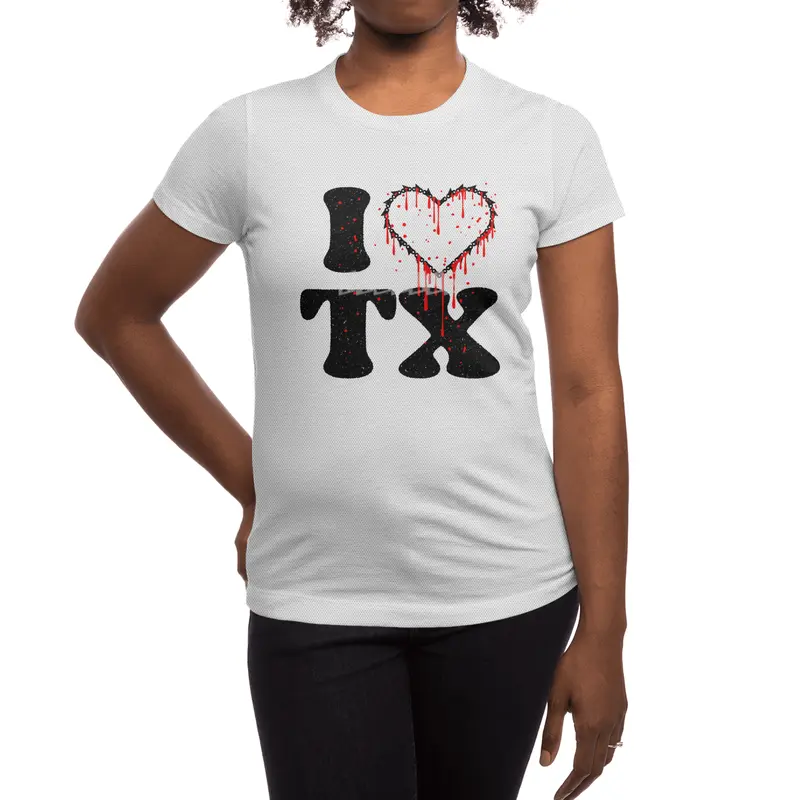 I love tx chainsaw heart Spor T-Shirt